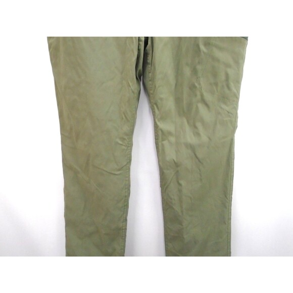 Eddie Bauer Pants Rainier Women Size 12 (34x32) Green Fleece Lined Jogger - Picture 5 of 11